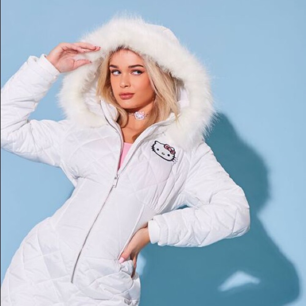 Forever 21 Hello Kitty Quilted Jumpsuit